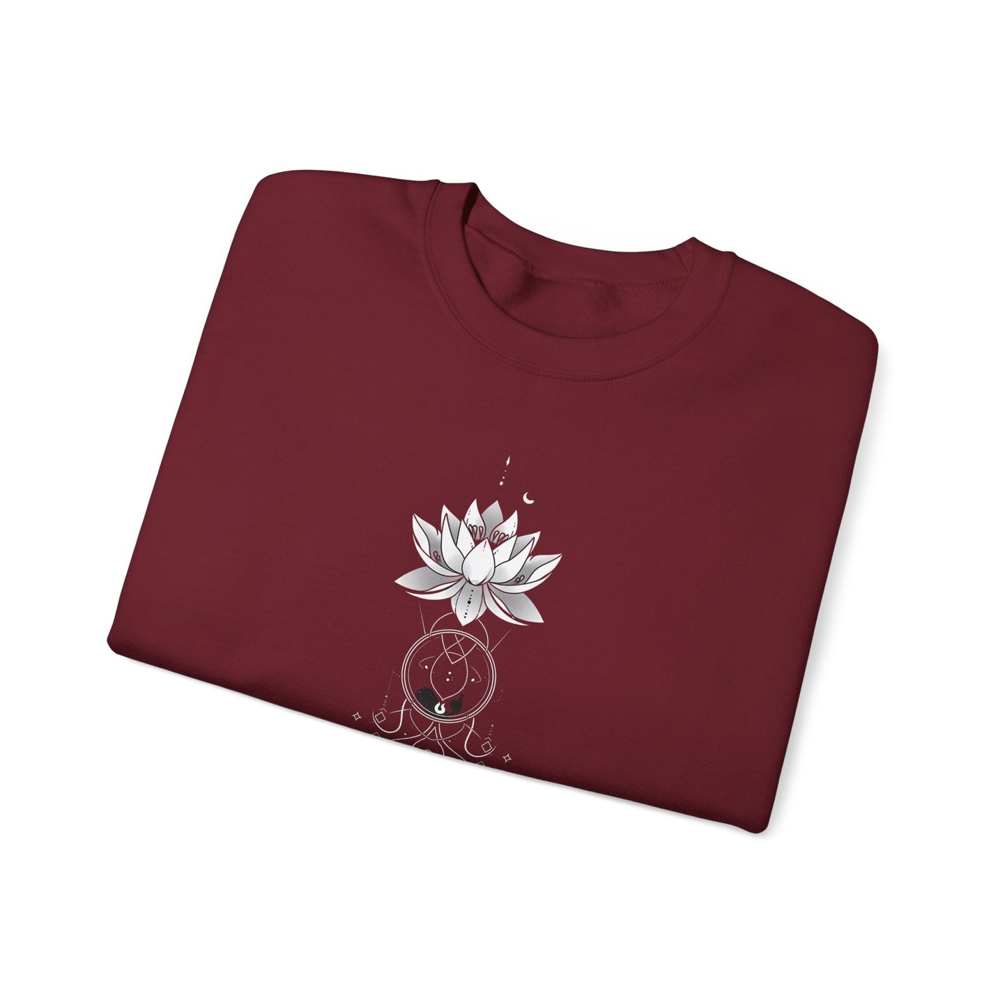 Lotus Unalome Crewneck Sweatshirt