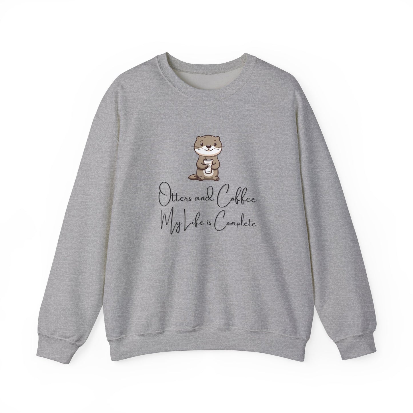 Otters and Coffee Crewneck Sweatshirt