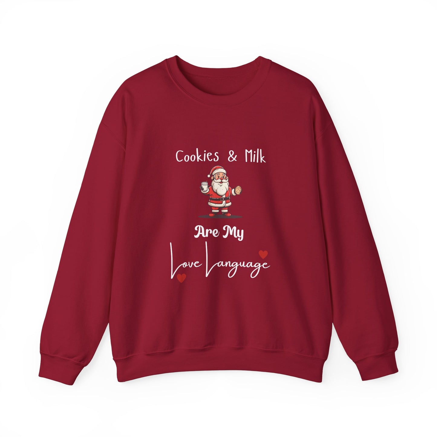 Cookies and Milk Santa Crewneck Sweatshirt