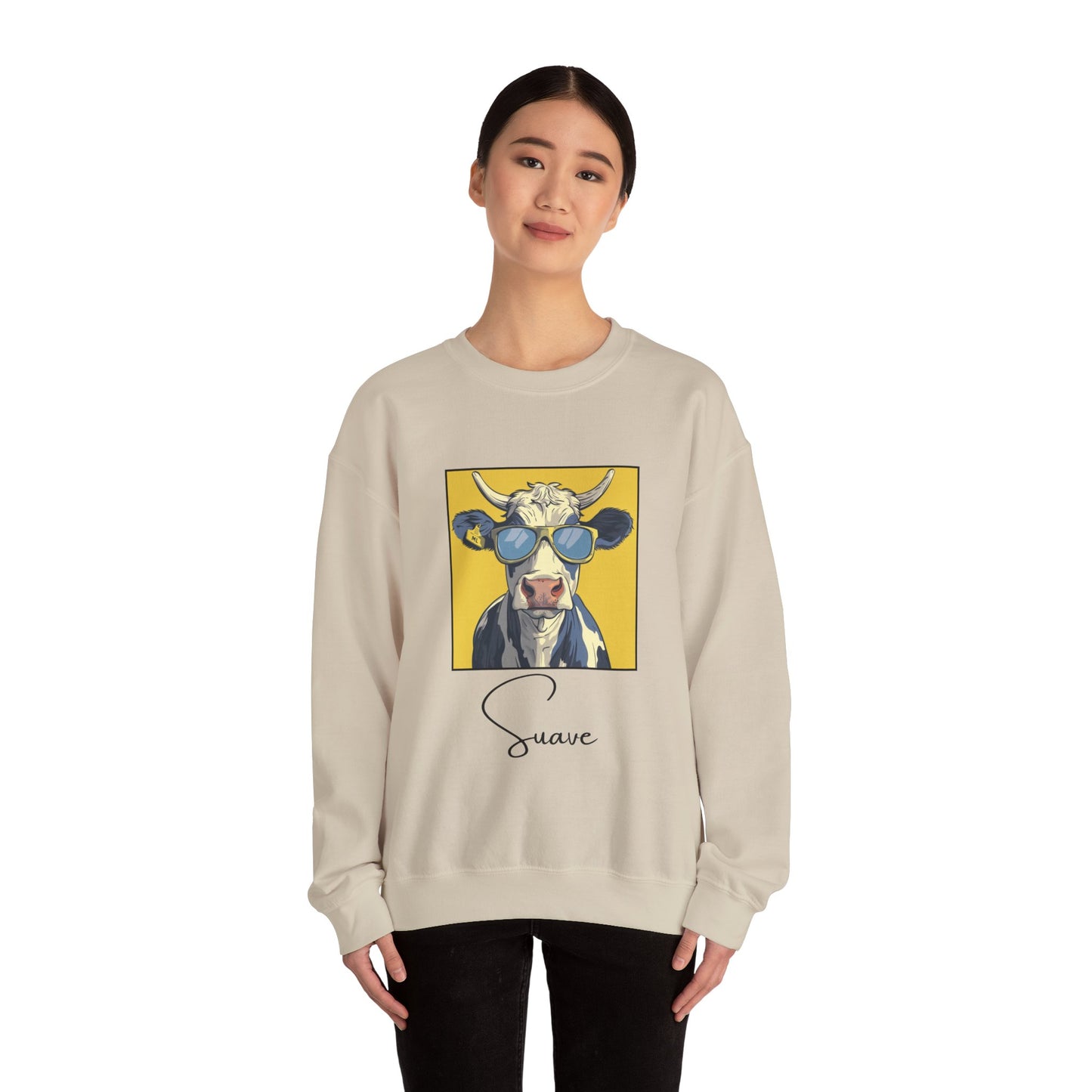 Suave Cow Crewneck Sweatshirt