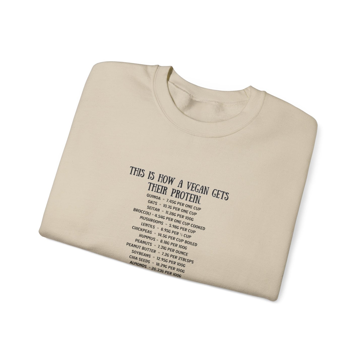 Vegan Protein Crewneck Sweatshirt