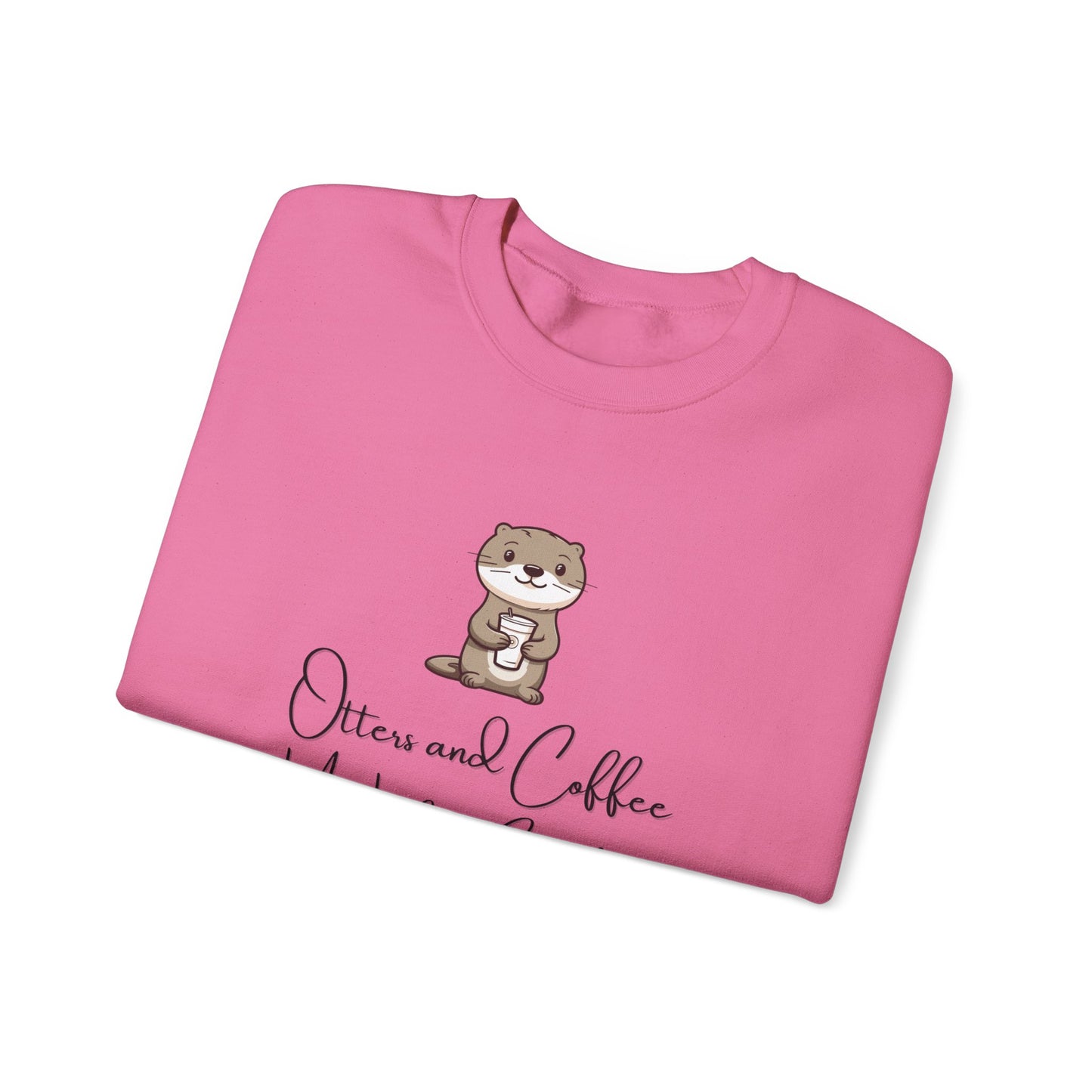 Otters and Coffee Crewneck Sweatshirt