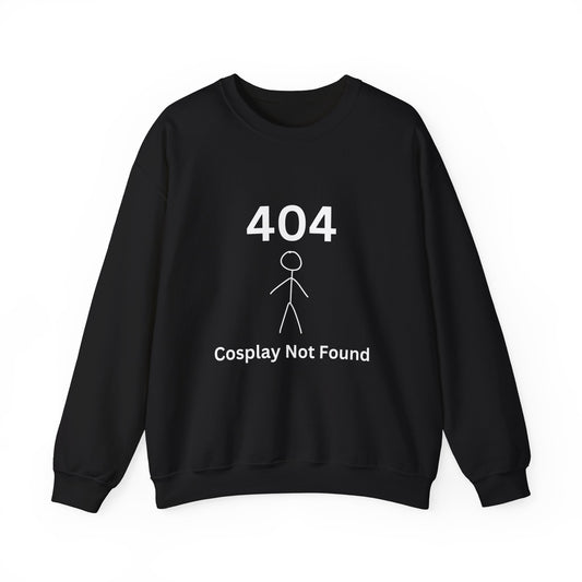 404 Cosplay Not Found Crewneck Sweatshirt