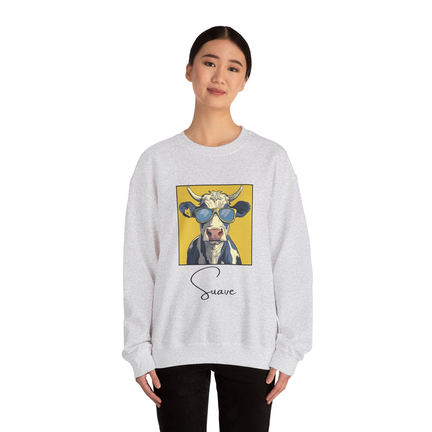 Suave Cow Crewneck Sweatshirt