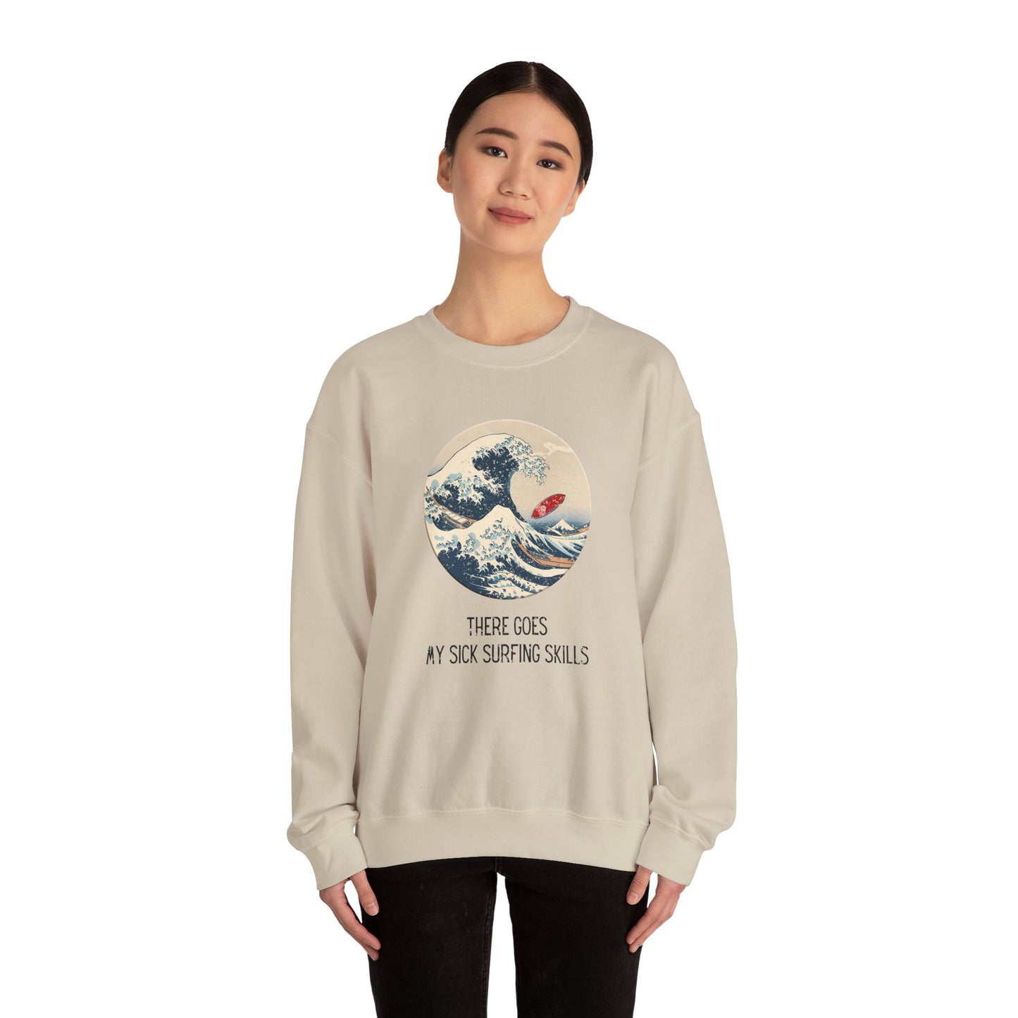 Sick Surfing Skills Crewneck Sweatshirt