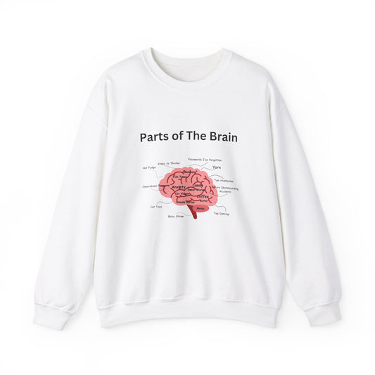 Parts of The Brain Crewneck Sweatshirt