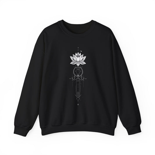 Lotus Unalome Crewneck Sweatshirt