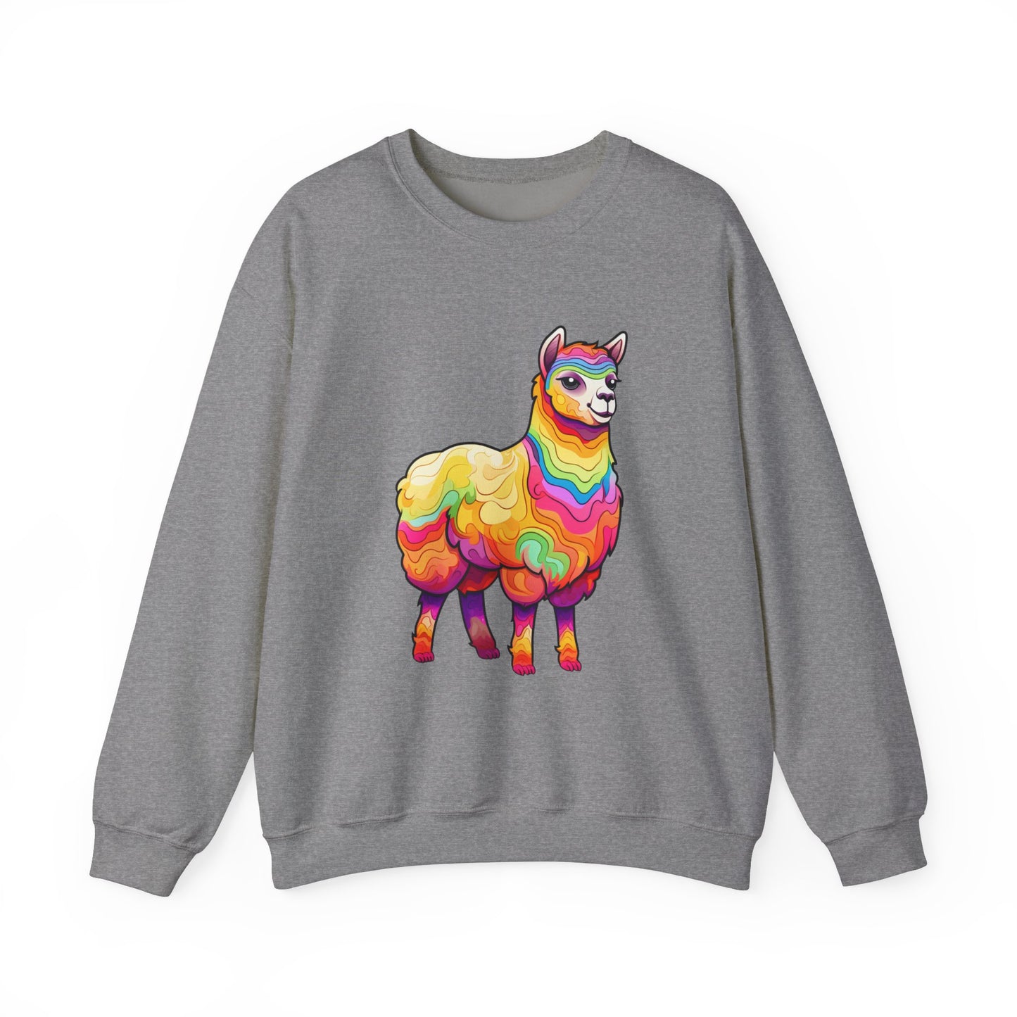 Colorful Llama Crewneck Sweatshirt