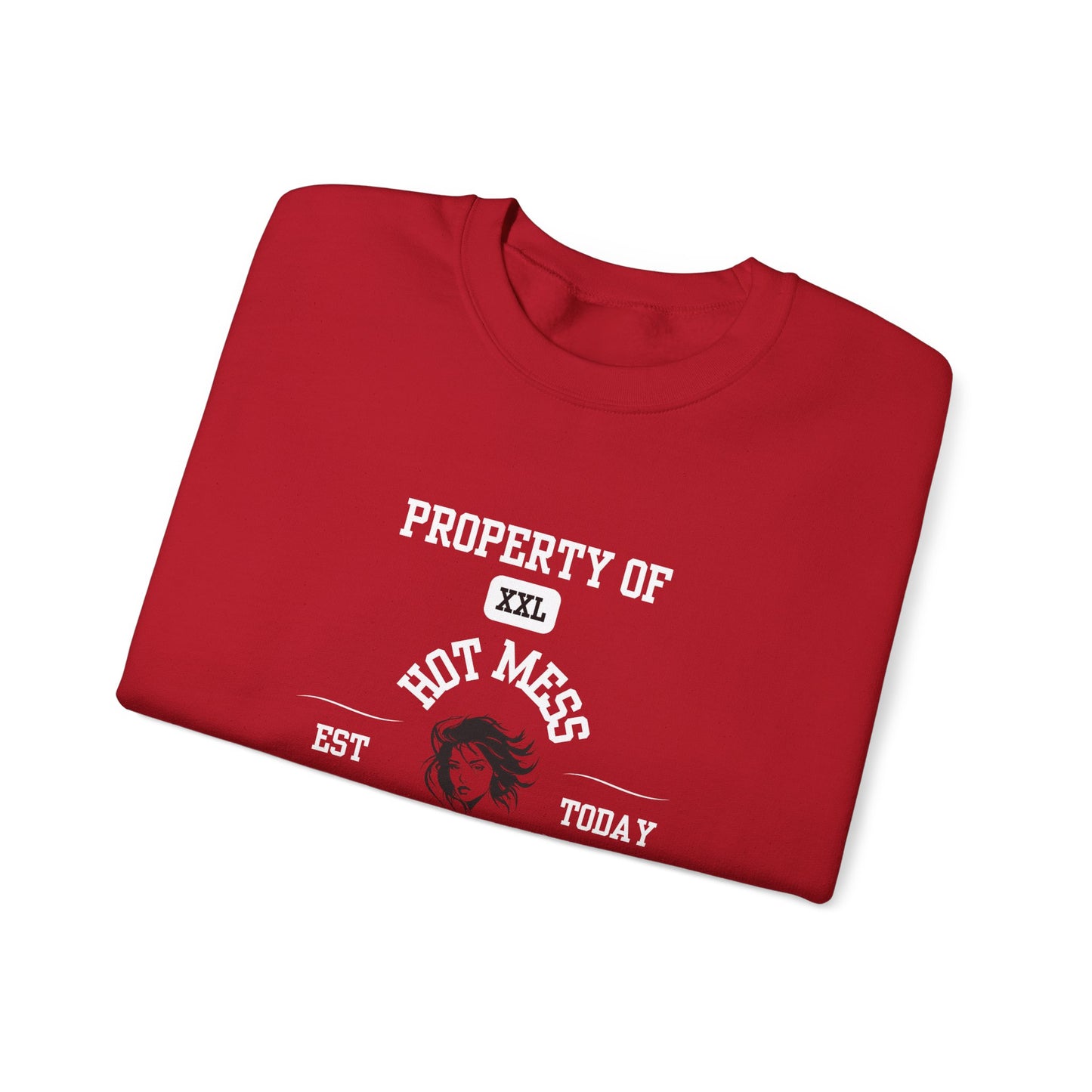 Property of Hot Mess University Crewneck Sweatshirt