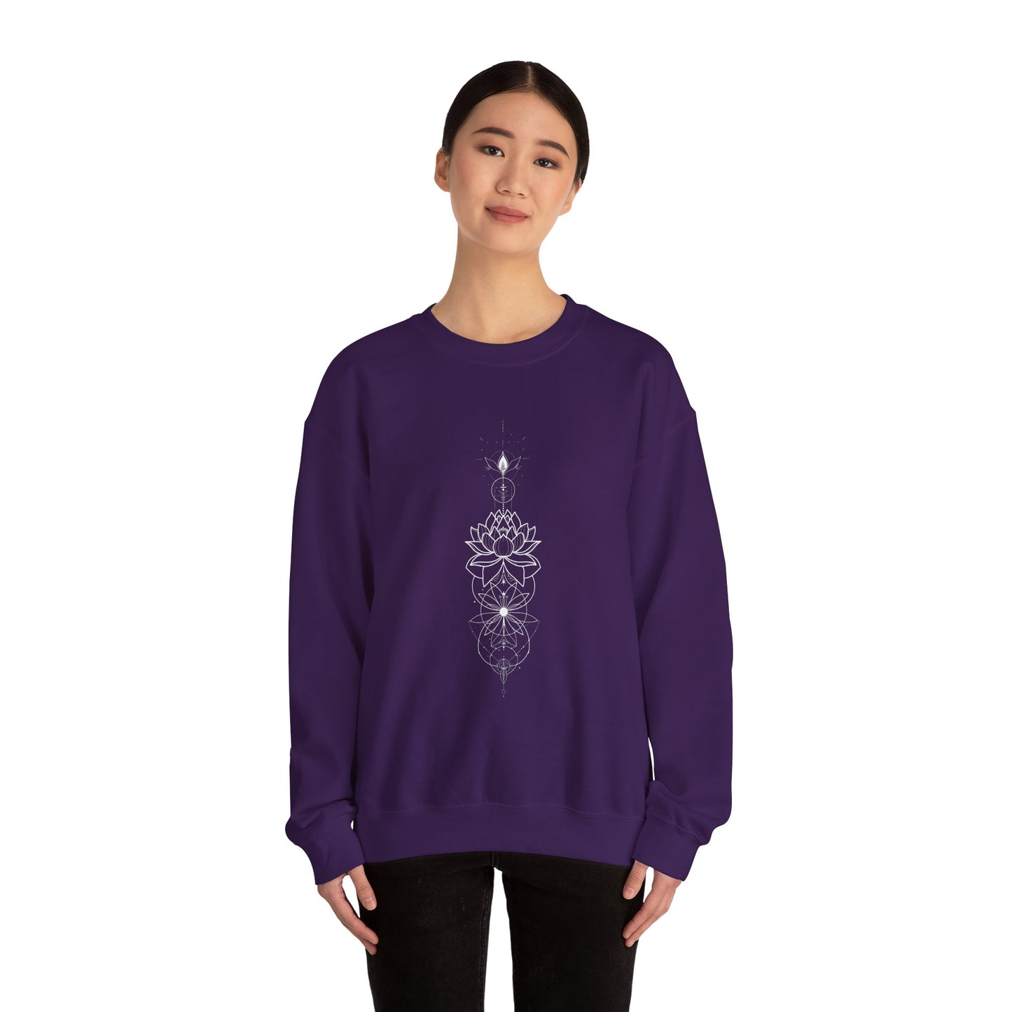 Unalome Lotus Crewneck Sweatshirt