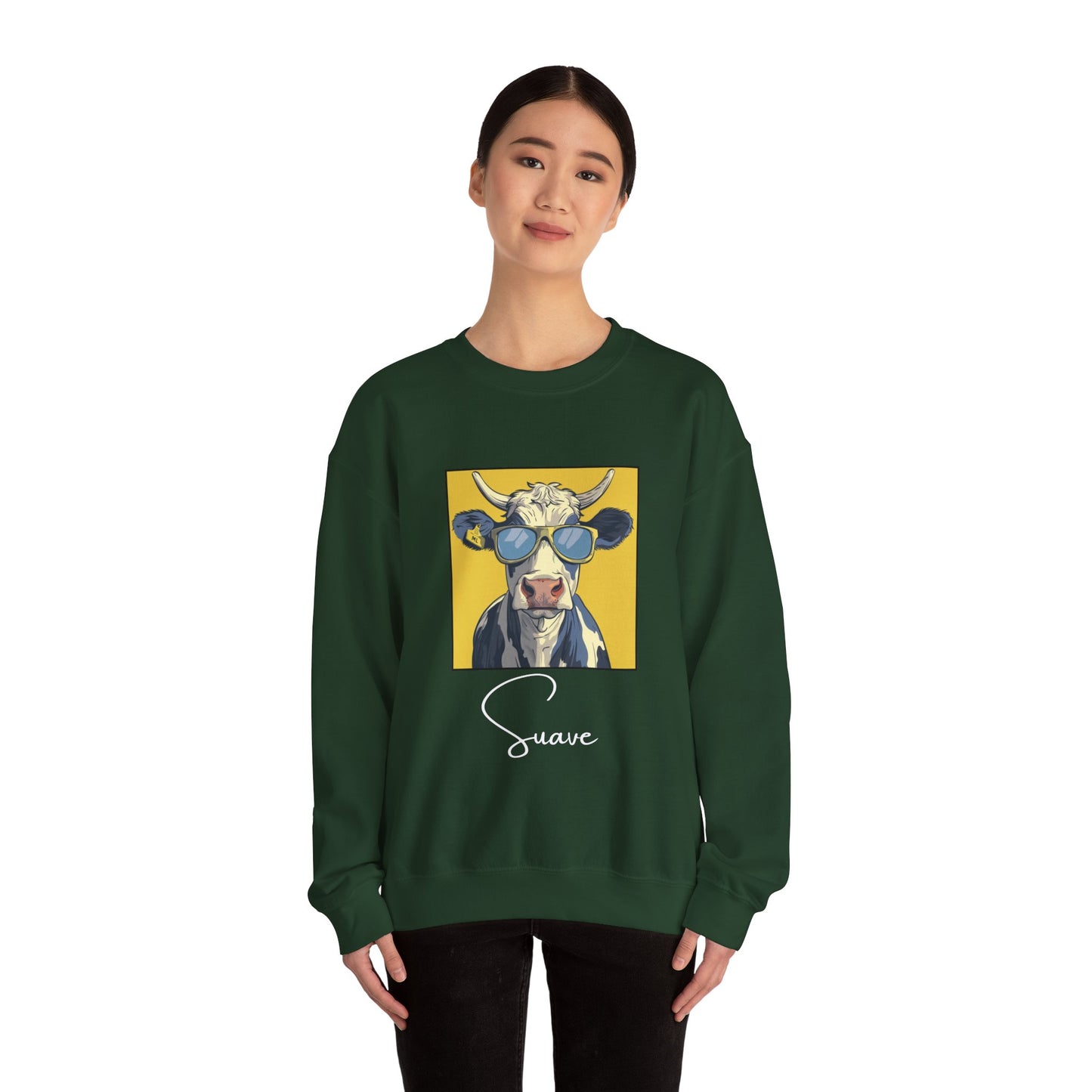 Suave Cow Crewneck Sweatshirt