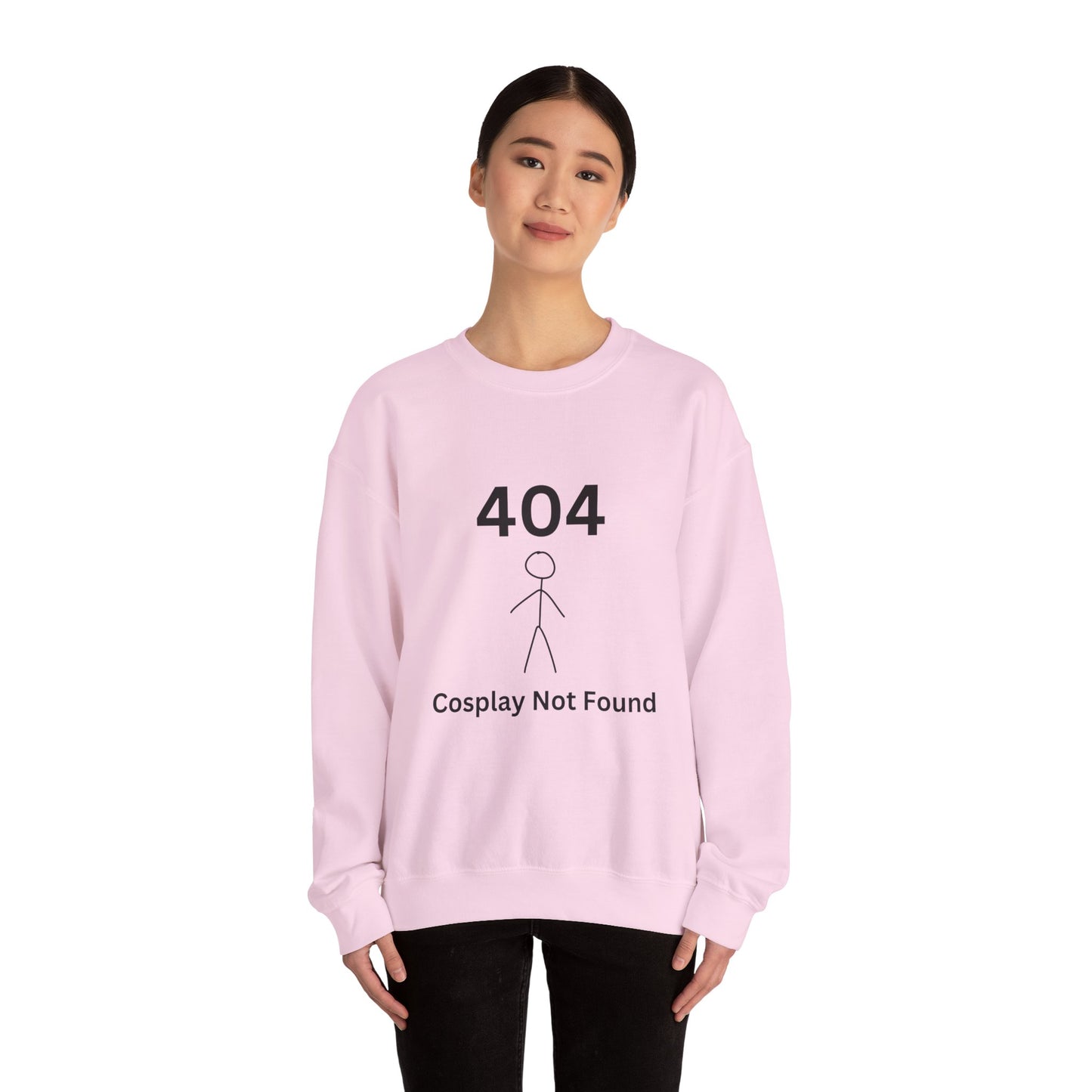 404 Cosplay Not Found Crewneck Sweatshirt