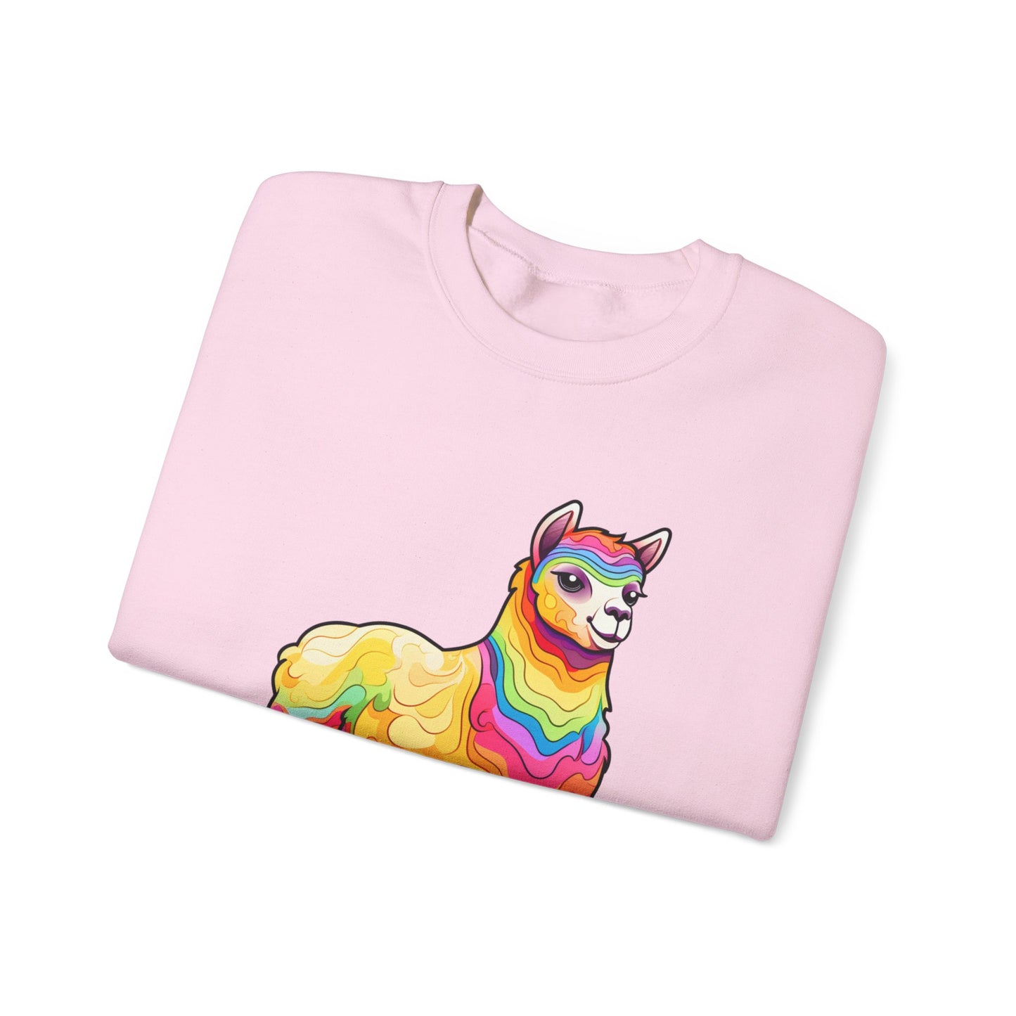 Colorful Llama Crewneck Sweatshirt