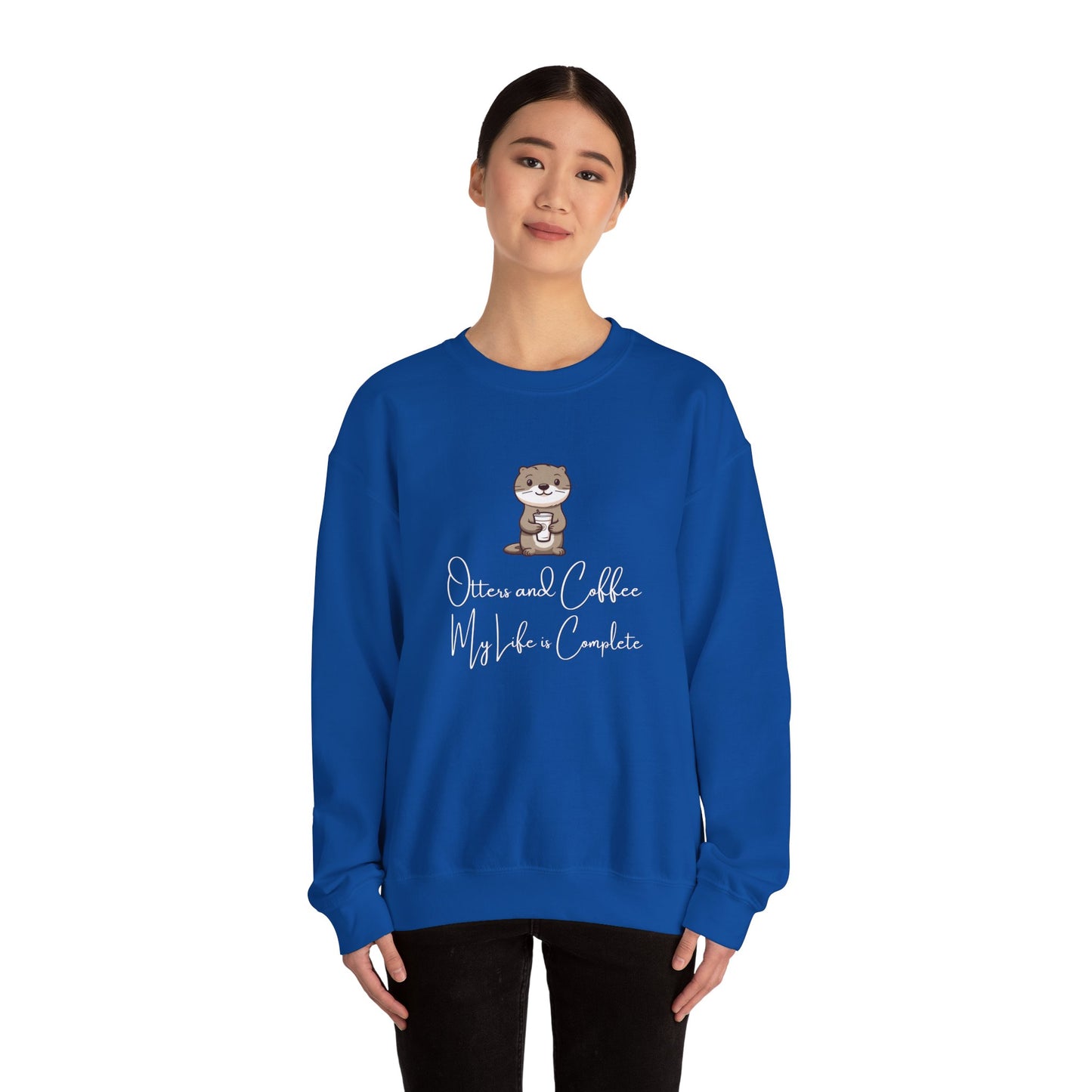 Otters and Coffee Crewneck Sweatshirt