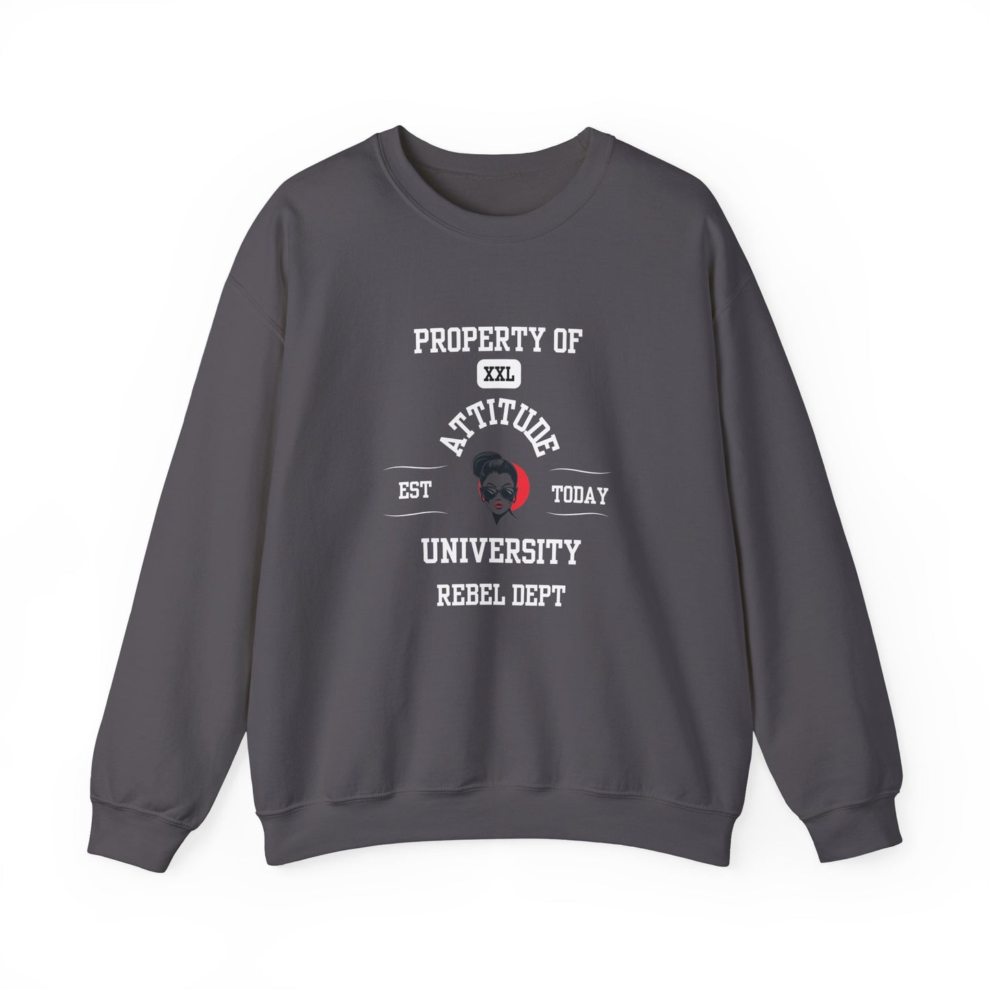 Property of Attitude University Crewneck Sweatshirt
