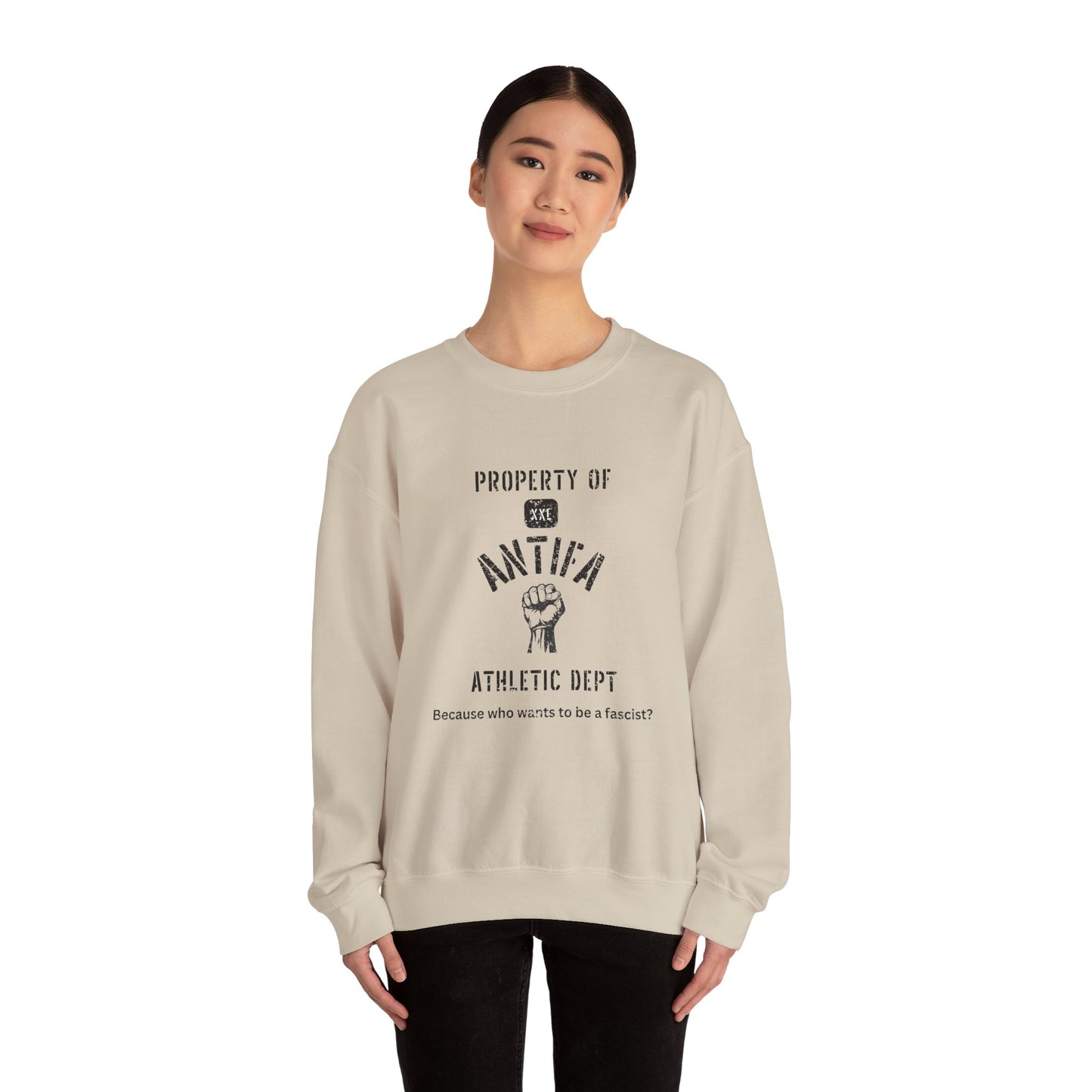 Property of Antifa University Crewneck Sweatshirt