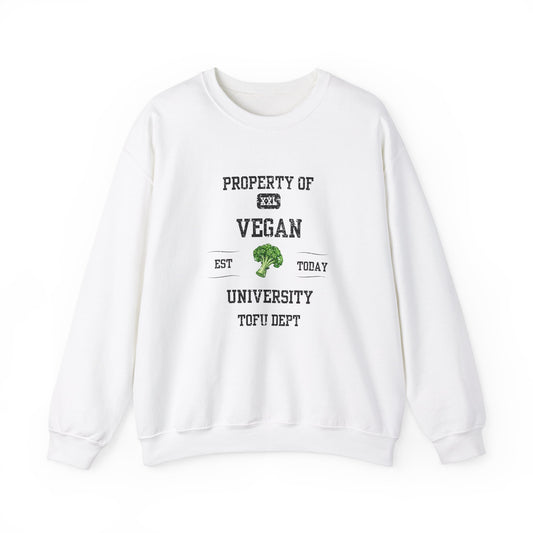 Property of Vegan University Crewneck Sweatshirt