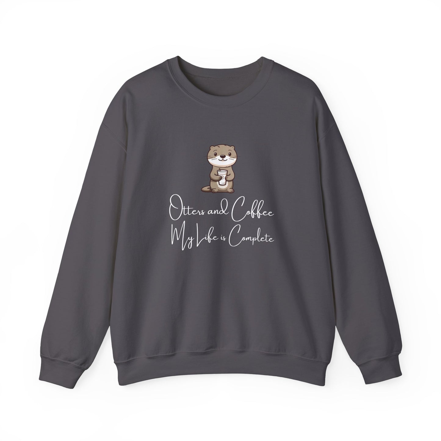 Otters and Coffee Crewneck Sweatshirt