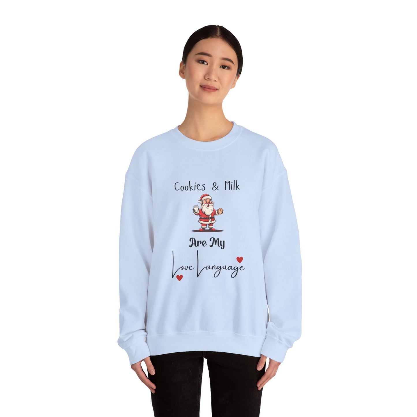 Cookies and Milk Santa Crewneck Sweatshirt
