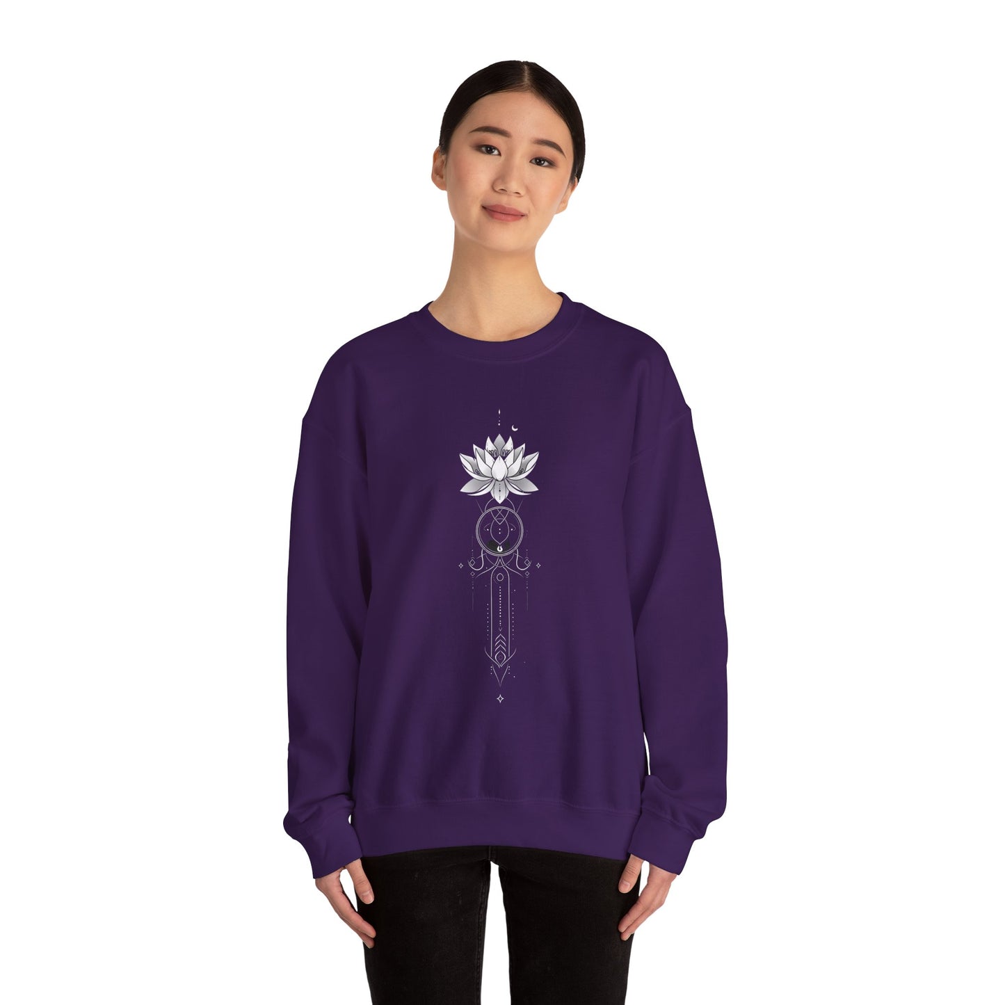 Lotus Unalome Crewneck Sweatshirt