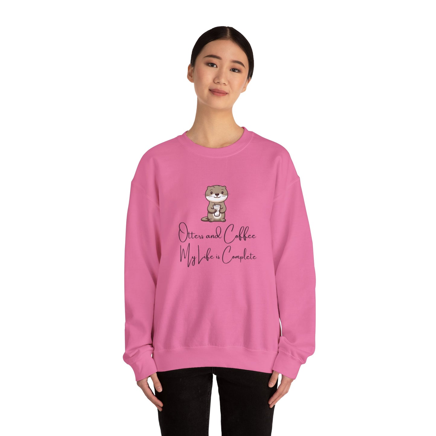 Otters and Coffee Crewneck Sweatshirt