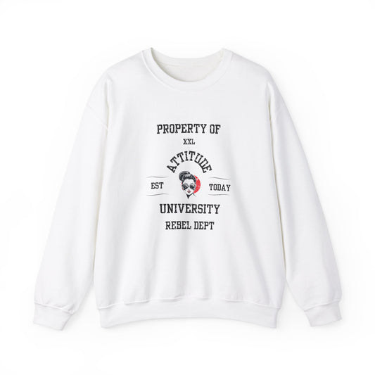 Property of Attitude University Crewneck Sweatshirt
