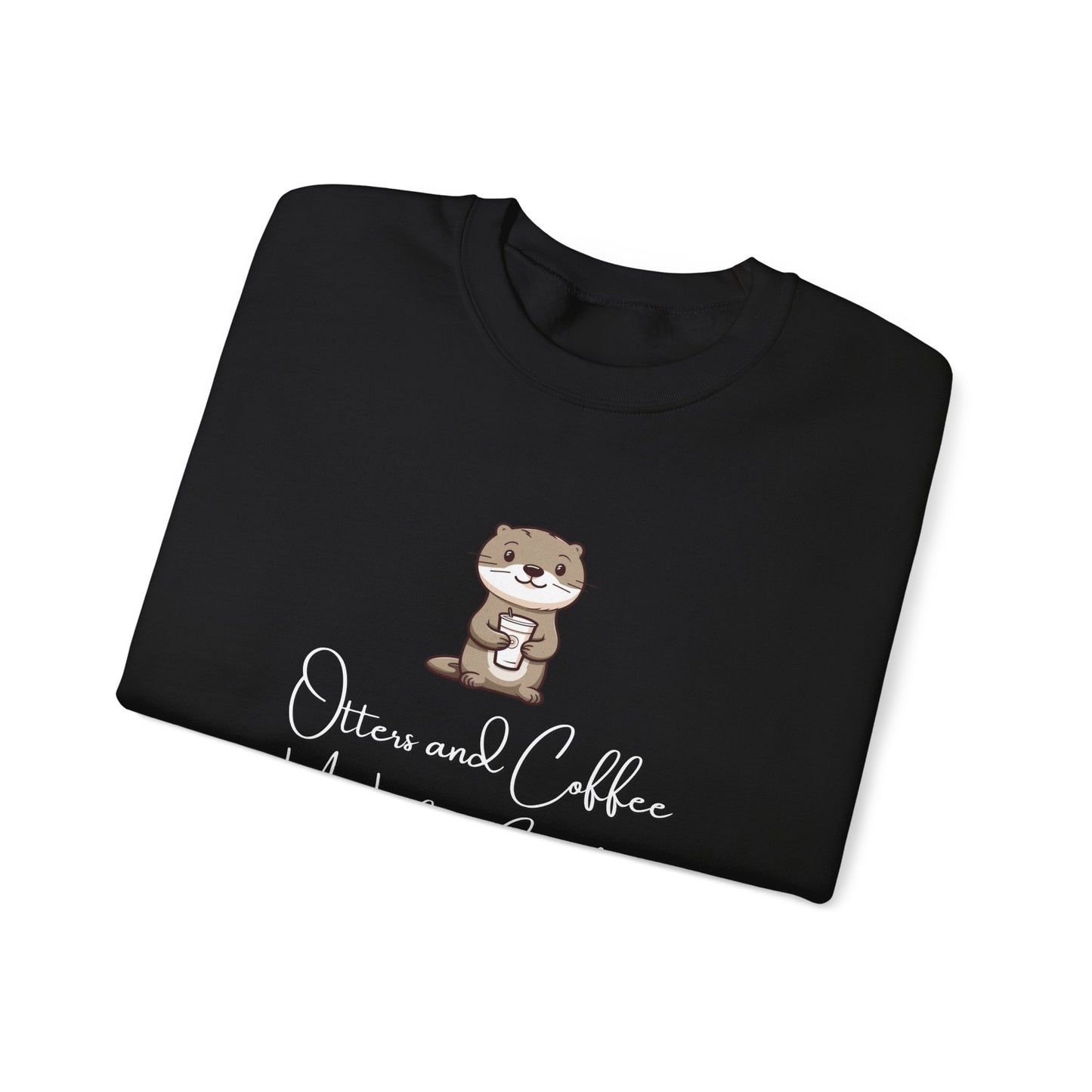 Otters and Coffee Crewneck Sweatshirt