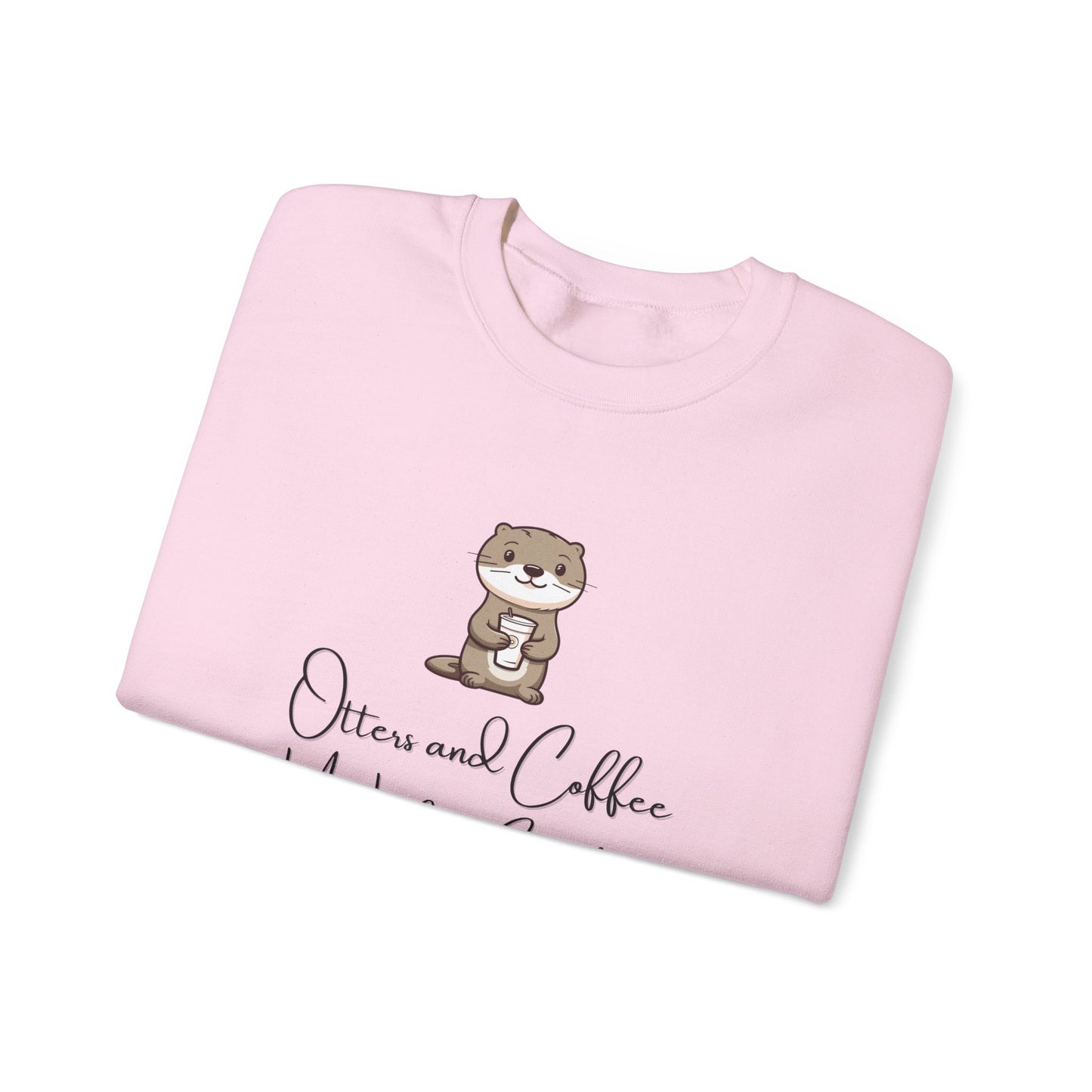 Otters and Coffee Crewneck Sweatshirt