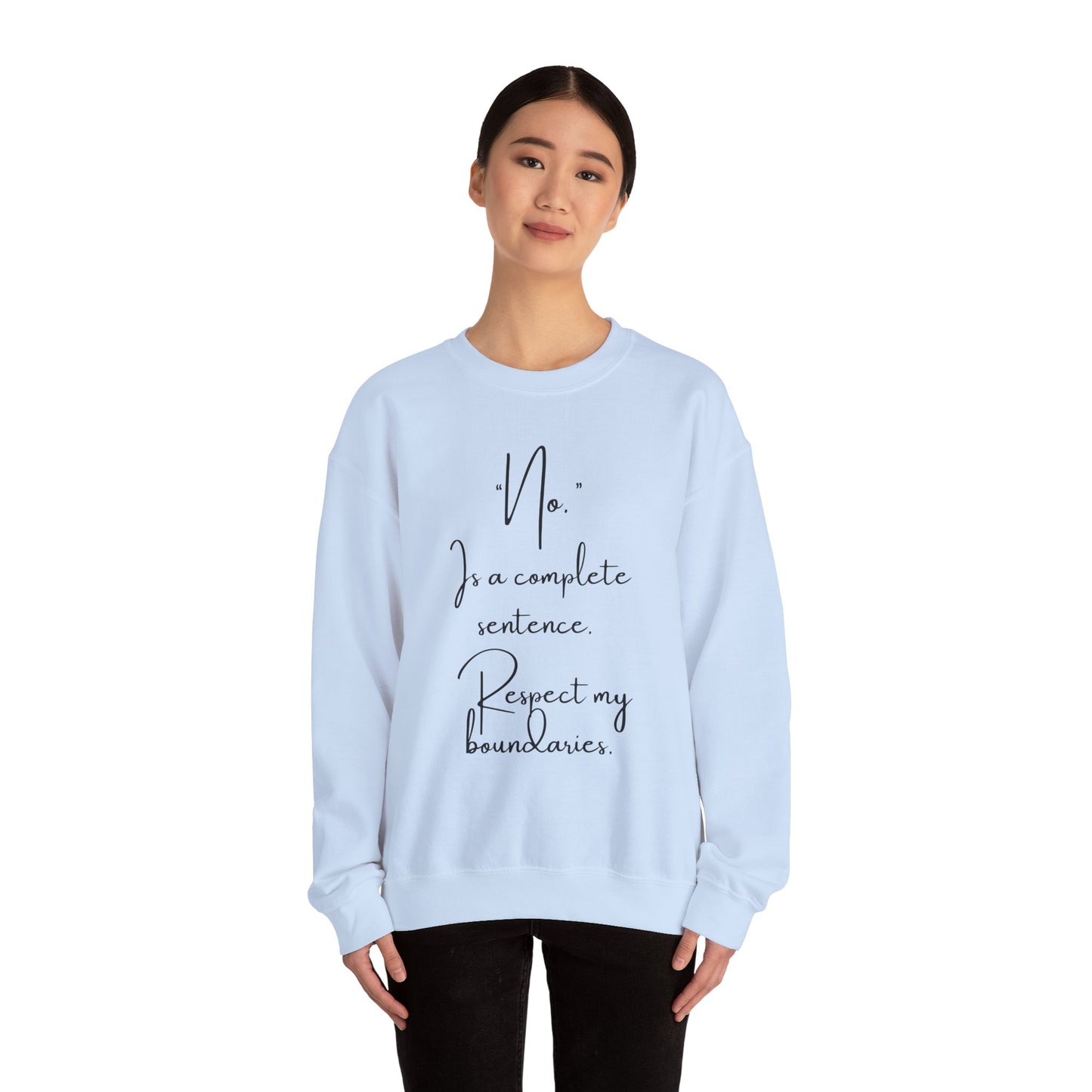 Respect My Boundaries Crewneck Sweatshirt