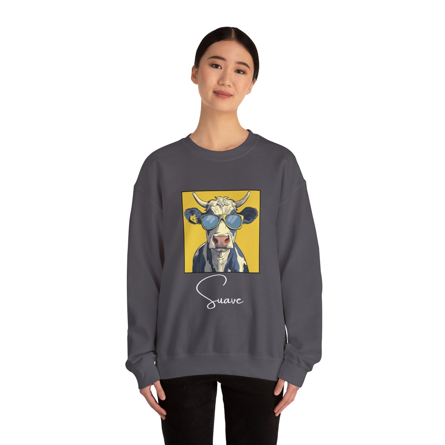 Suave Cow Crewneck Sweatshirt