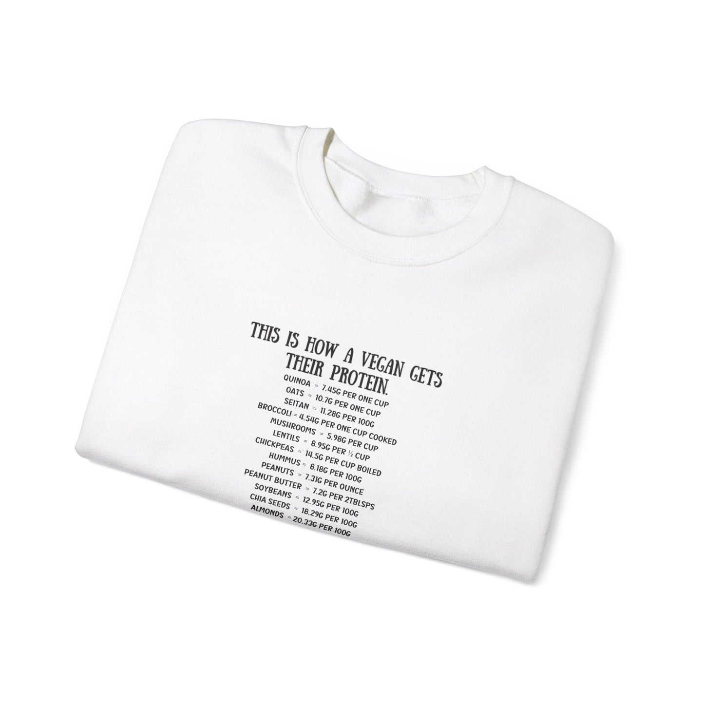 Vegan Protein Crewneck Sweatshirt