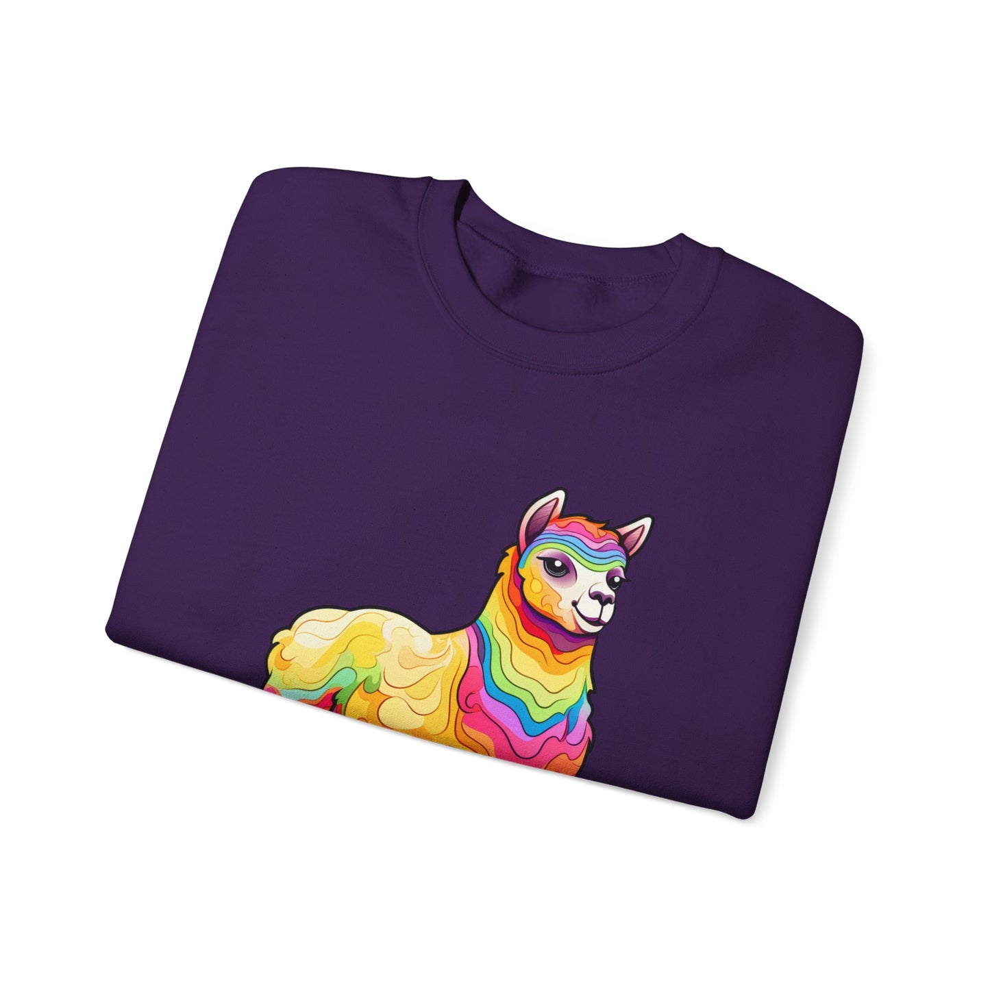 Colorful Llama Crewneck Sweatshirt