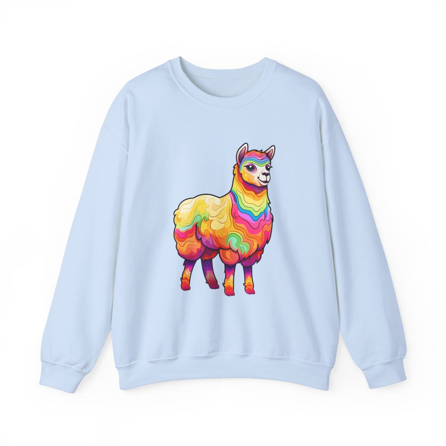 Colorful Llama Crewneck Sweatshirt