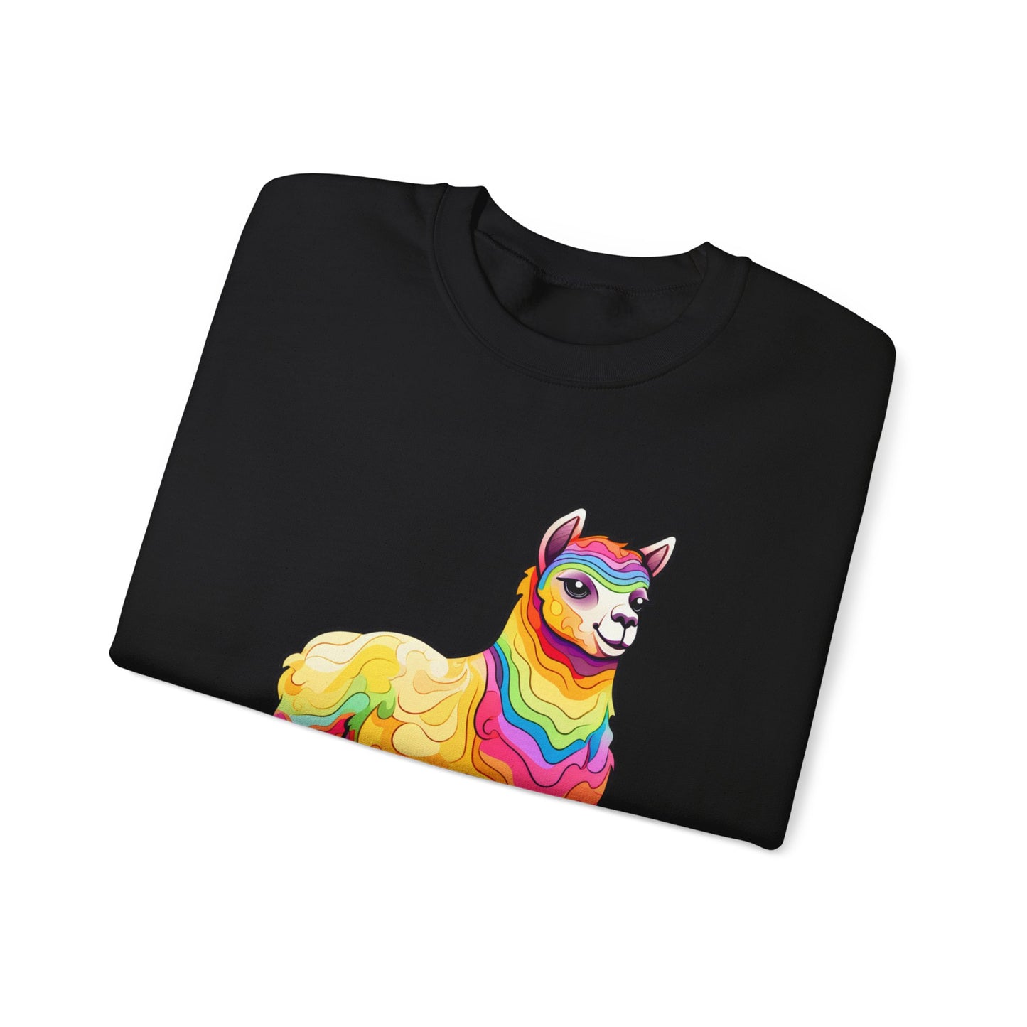 Colorful Llama Crewneck Sweatshirt