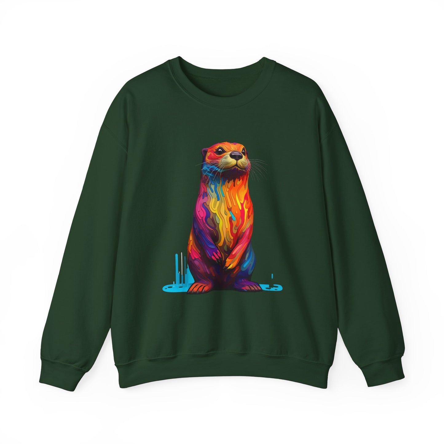 Colorful Otter Crewneck Sweatshirt