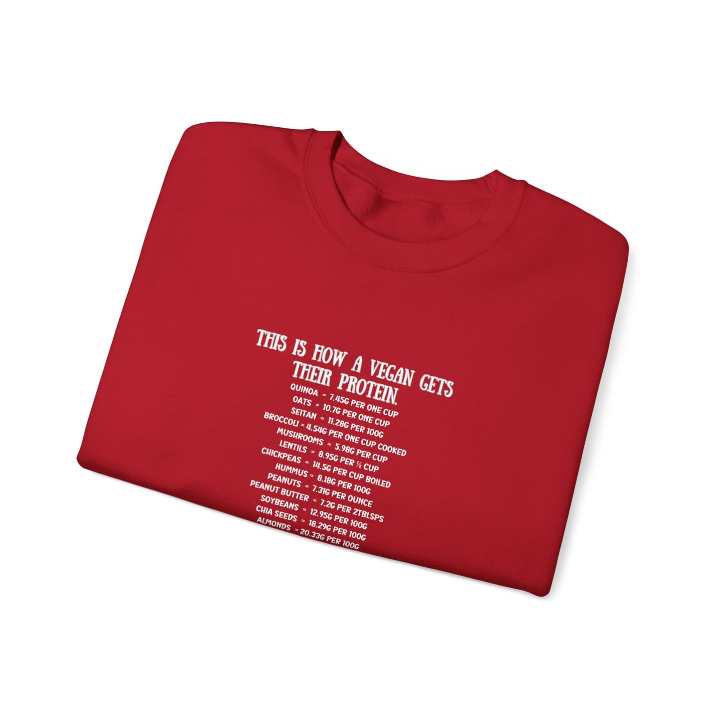 Vegan Protein Crewneck Sweatshirt
