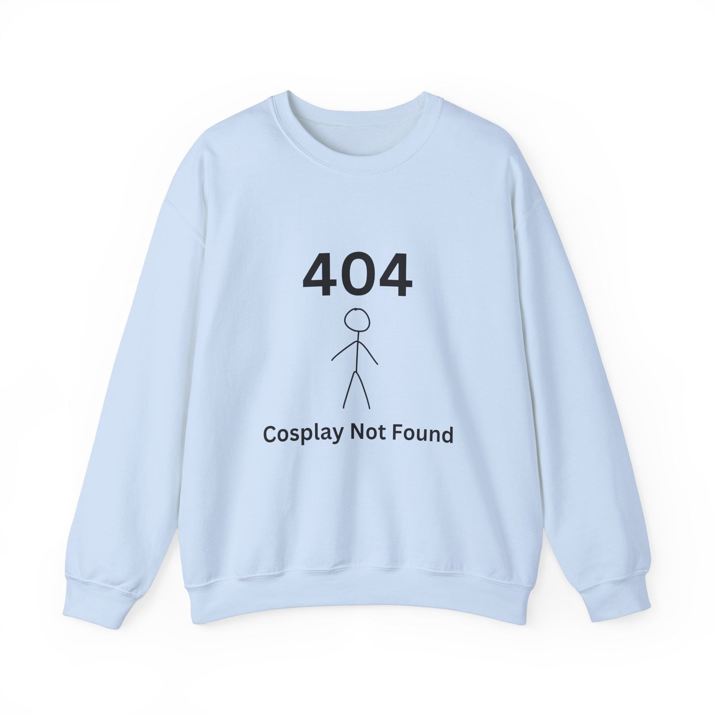 404 Cosplay Not Found Crewneck Sweatshirt