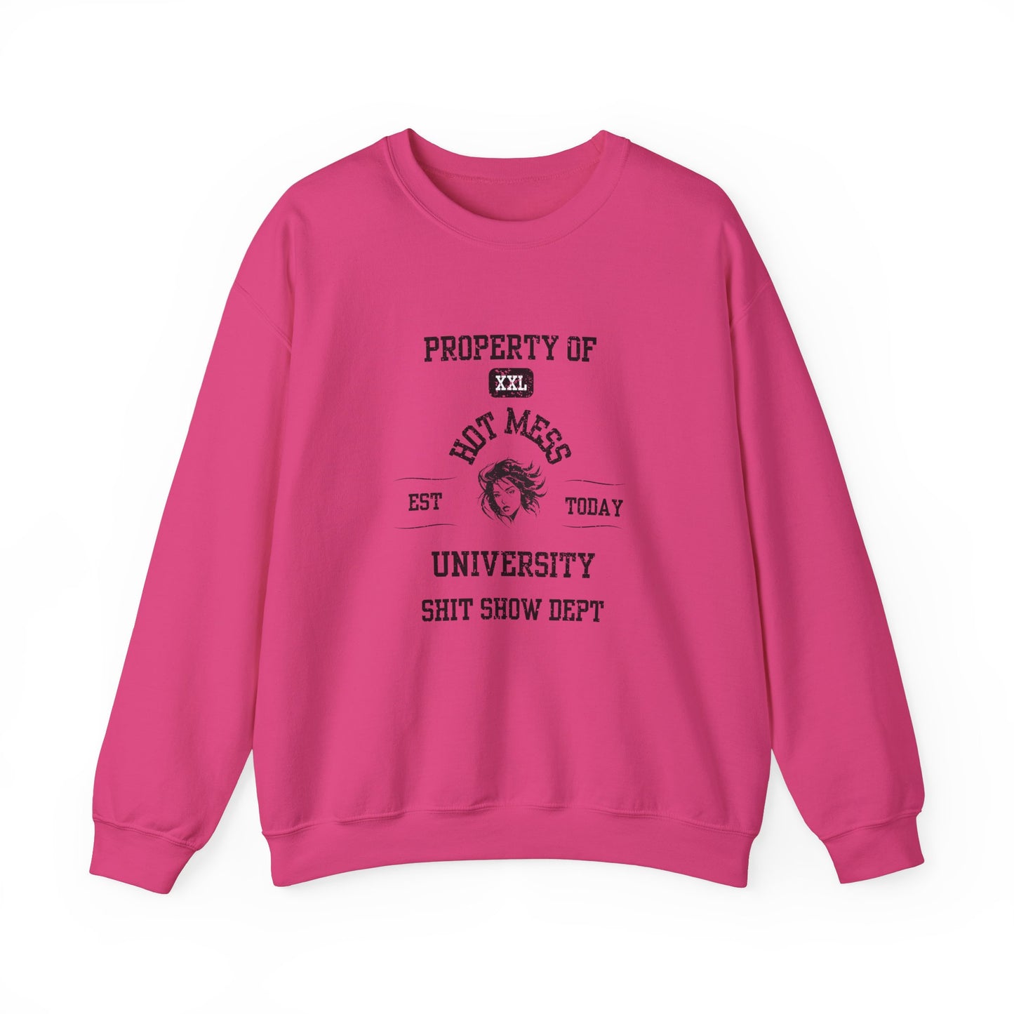 Property of Hot Mess University Crewneck Sweatshirt