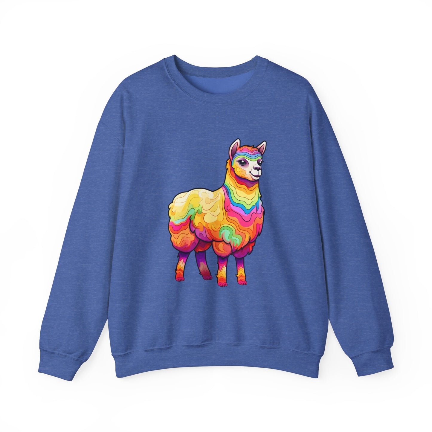 Colorful Llama Crewneck Sweatshirt