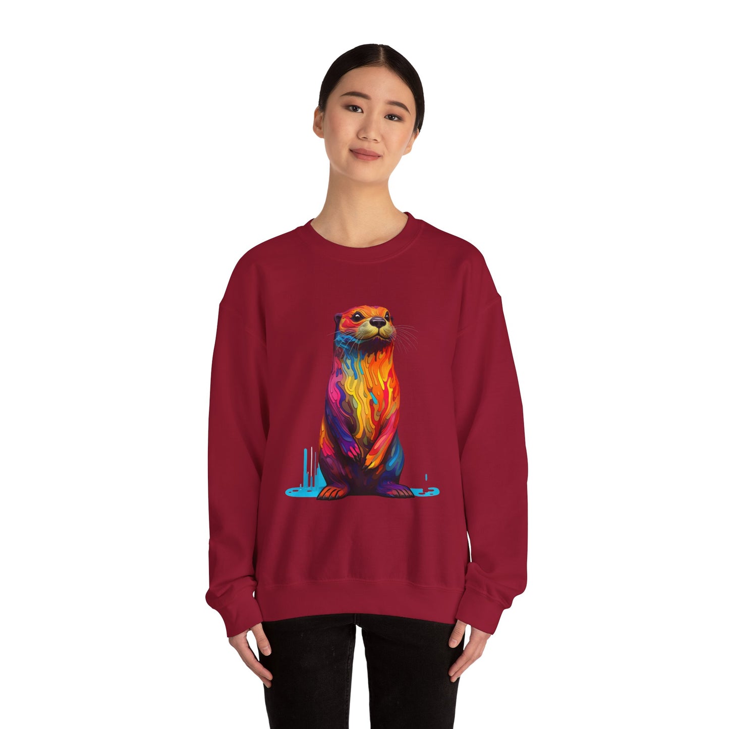 Colorful Otter Crewneck Sweatshirt