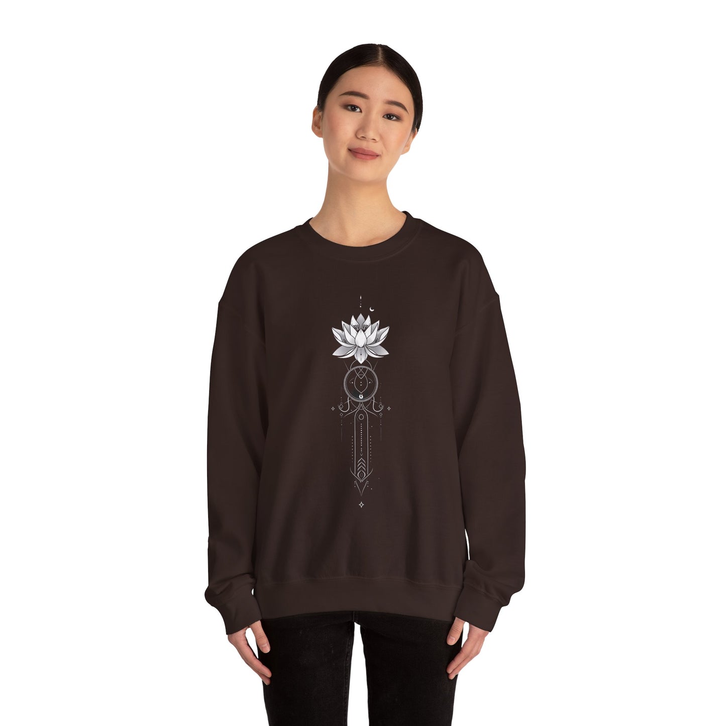 Lotus Unalome Crewneck Sweatshirt