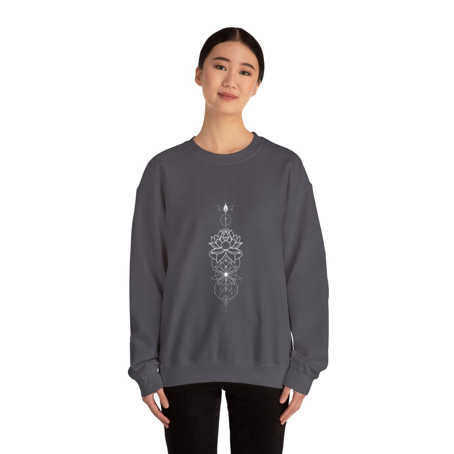 Unalome Lotus Crewneck Sweatshirt