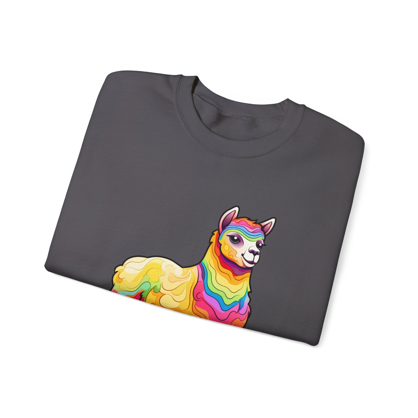 Colorful Llama Crewneck Sweatshirt