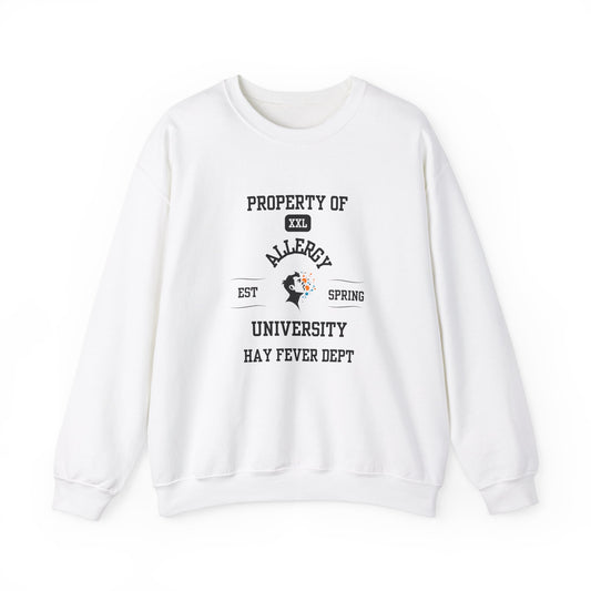 Property of Allergy University Crewneck Sweatshirt