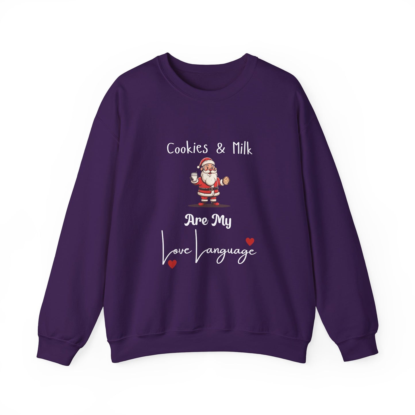 Cookies and Milk Santa Crewneck Sweatshirt