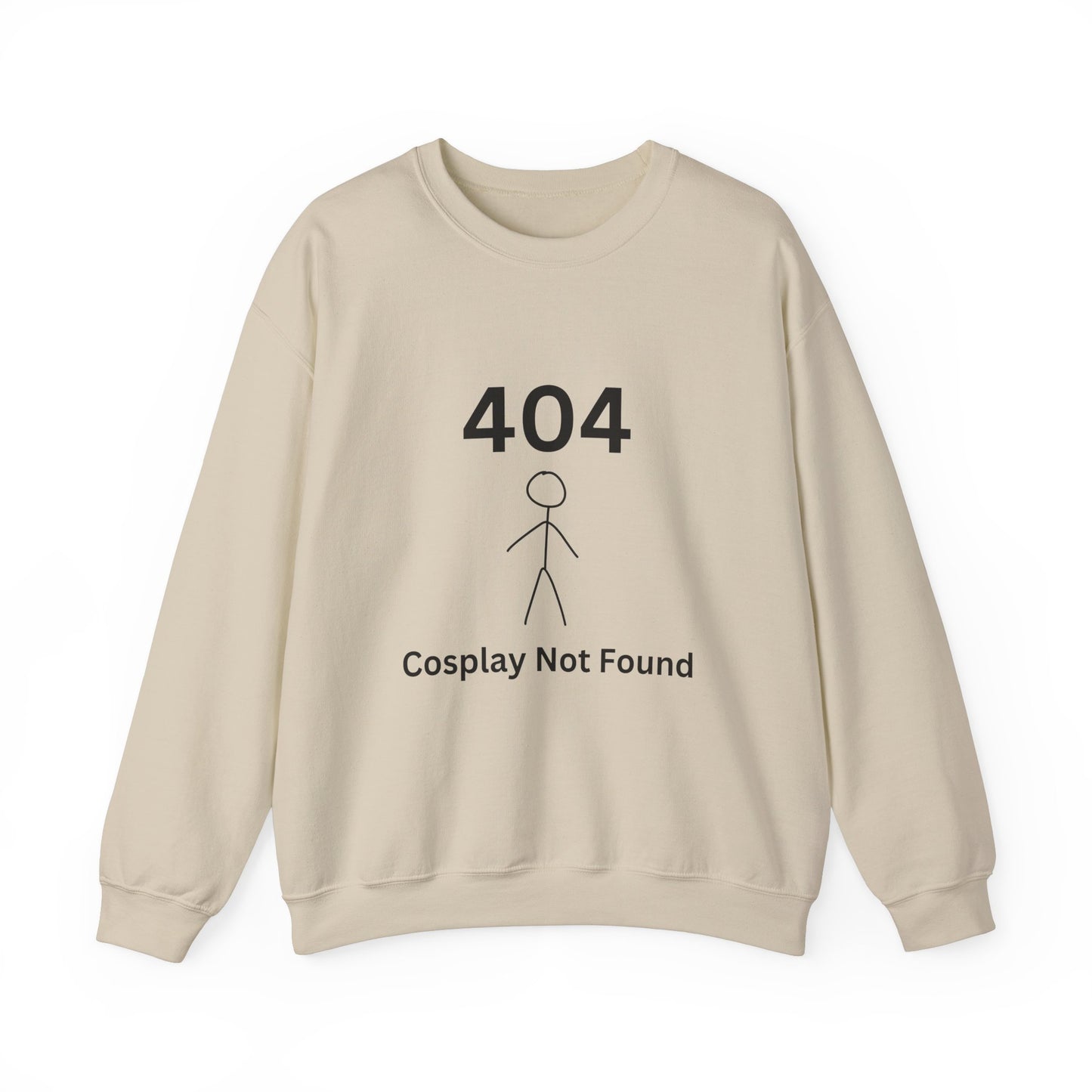 404 Cosplay Not Found Crewneck Sweatshirt