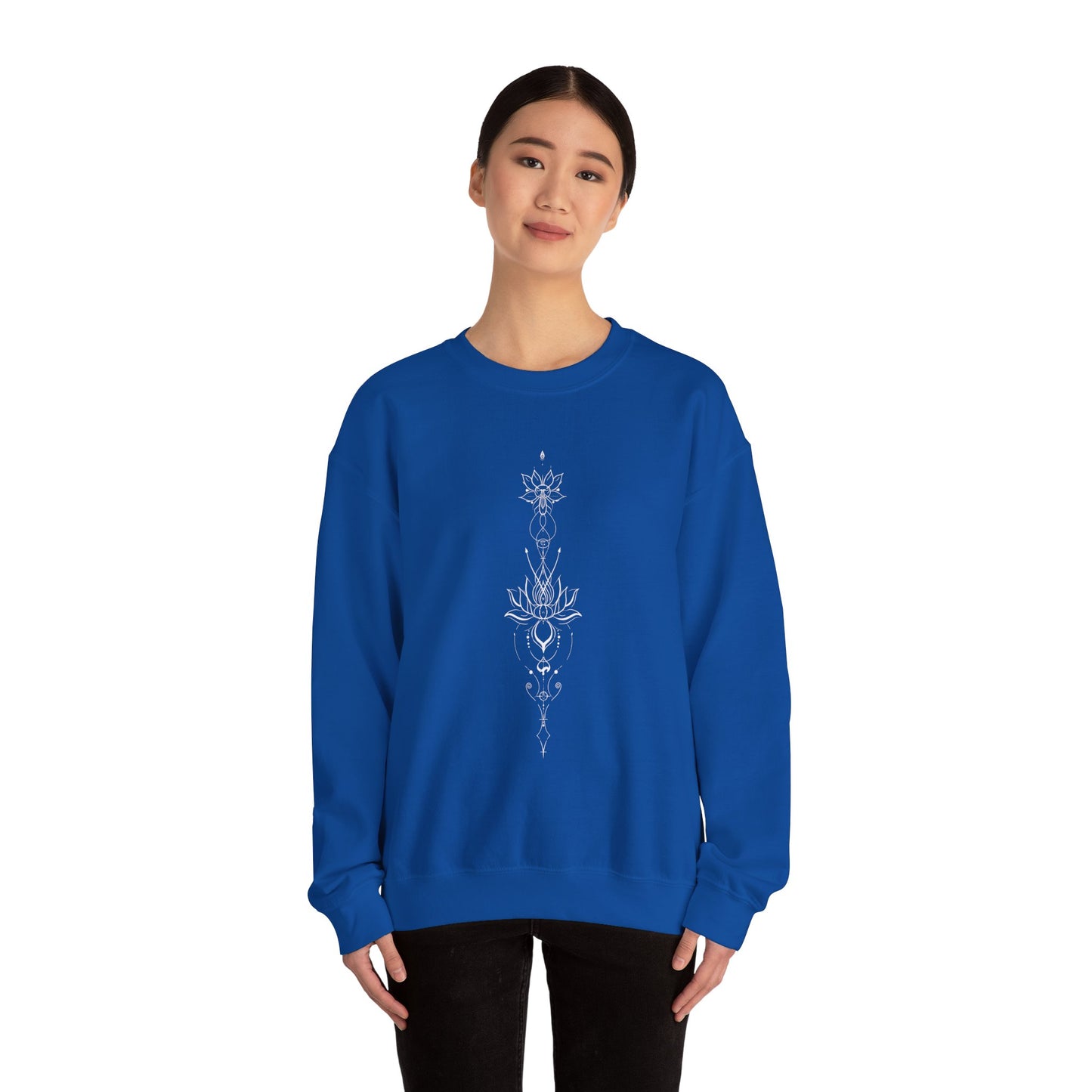 Unalome Lotus Crewneck Sweatshirt