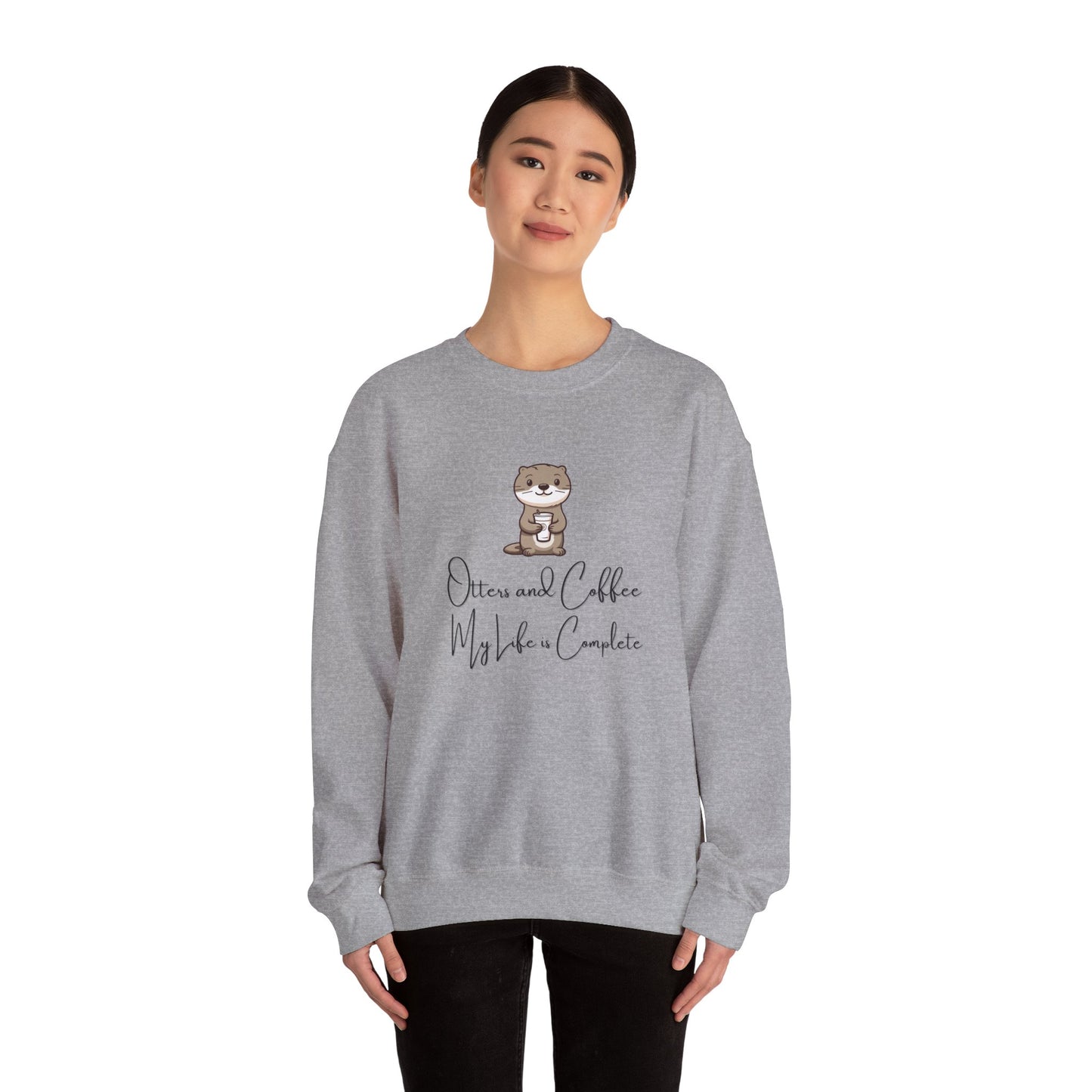 Otters and Coffee Crewneck Sweatshirt