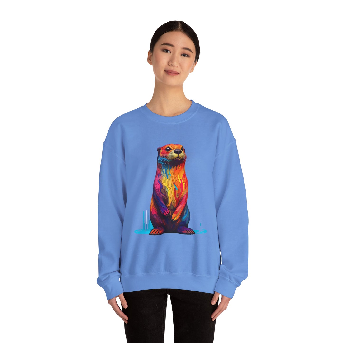 Colorful Otter Crewneck Sweatshirt