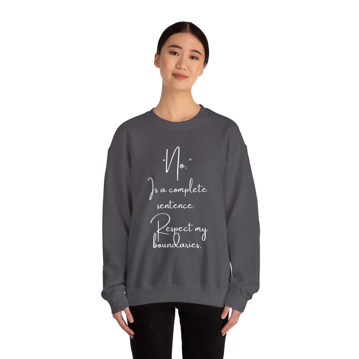 Respect My Boundaries Crewneck Sweatshirt